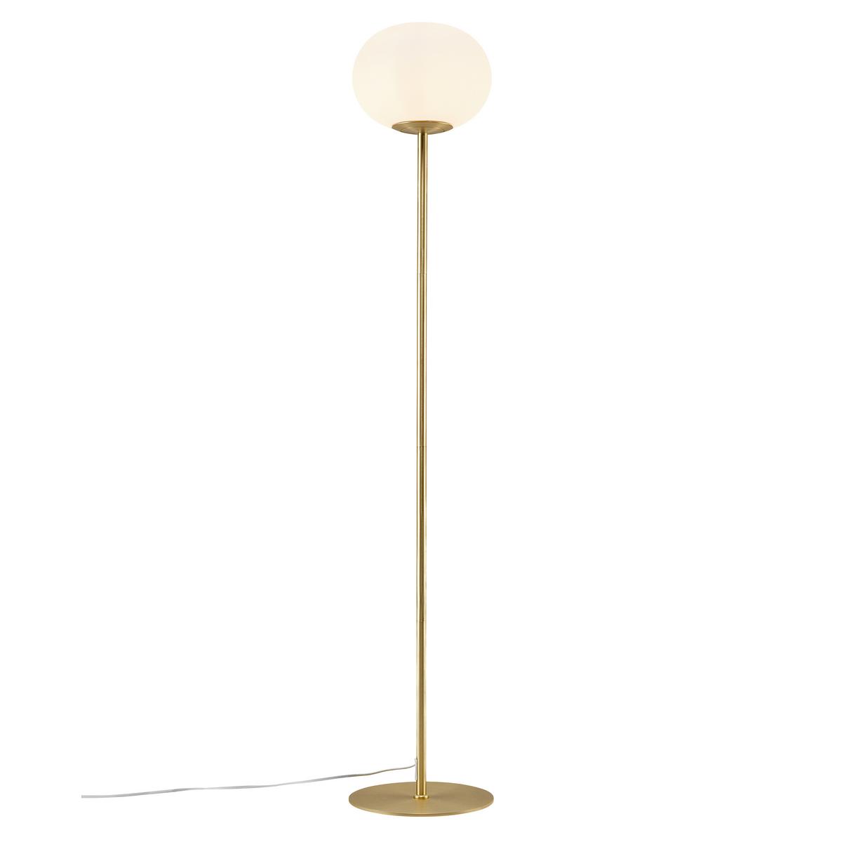 Stehleuchte Alton Messingfarben D: 28 cm - Messingfarben, Basics, Glas/Metall (28/150cm) - Nordlux
