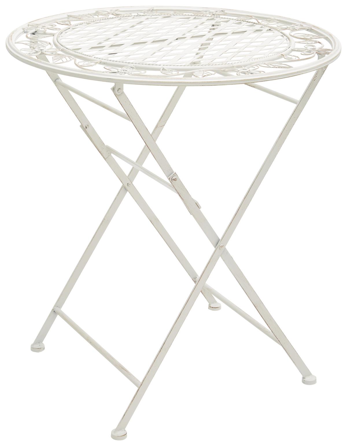 Balkonmöbel Set Malta Aus Eisen - Weiß, MODERN, Metall - Ondega