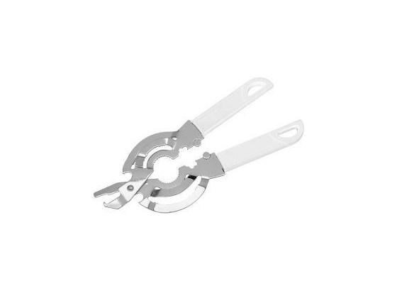 Glasdeckelöffner 26 cm - Chromfarben/Weiß, KONVENTIONELL, Kunststoff/Metall (26cm) - Fackelmann Glasdeckelöffner 26 cm - Chromfarben/Weiß, KONVENTIONELL, Kunststoff/Metall (26cm) - Fackelmann