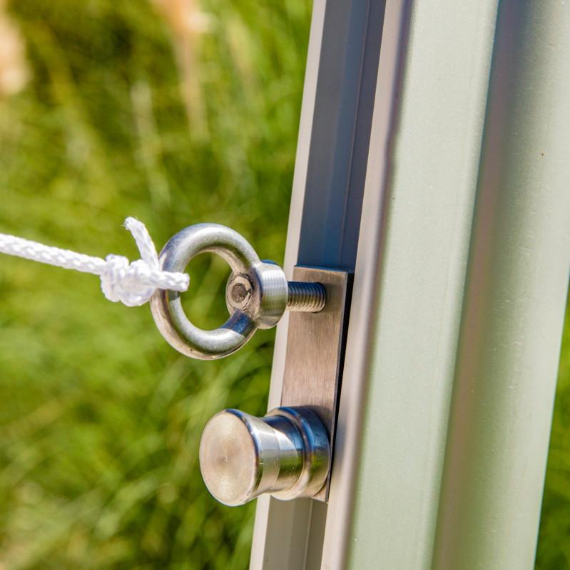 Sonnensegelmast Premium Alufarben