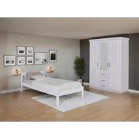 Einzelzimmer Vilmar Geraldo Weiß 2-teilig - Weiß, MODERN, Holz - MID.YOU