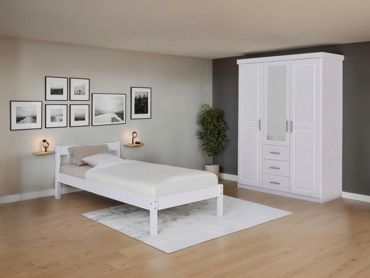Einzelzimmer Vilmar Geraldo Weiß 2-teilig - Weiß, MODERN, Holz - MID.YOU