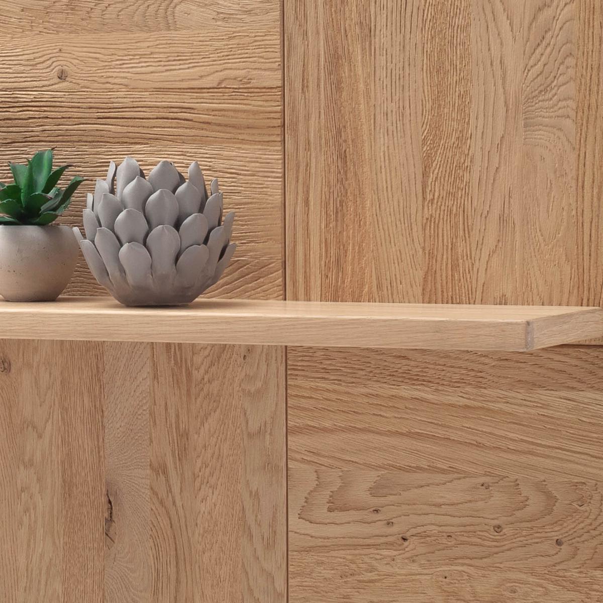 Wandboard Valencia B: 120 cm Eichefarben - Eiche Bianco, Design, Holz/Holzwerkstoff (120/69/26cm) - MID.YOU