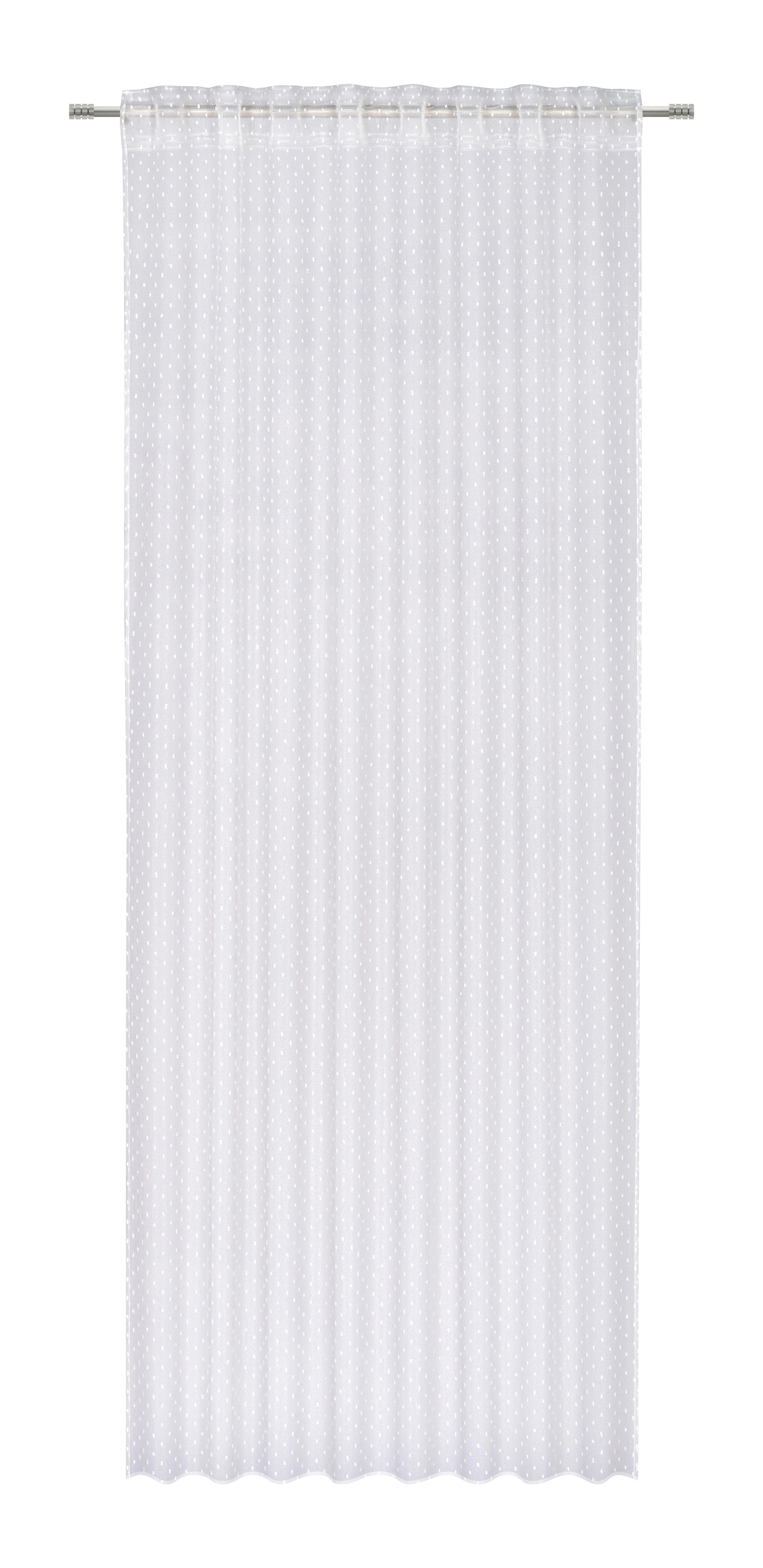 HOTOVÝ ZÁVĚS MILA - bílá, Konvenční, textil (135/245cm) - Based