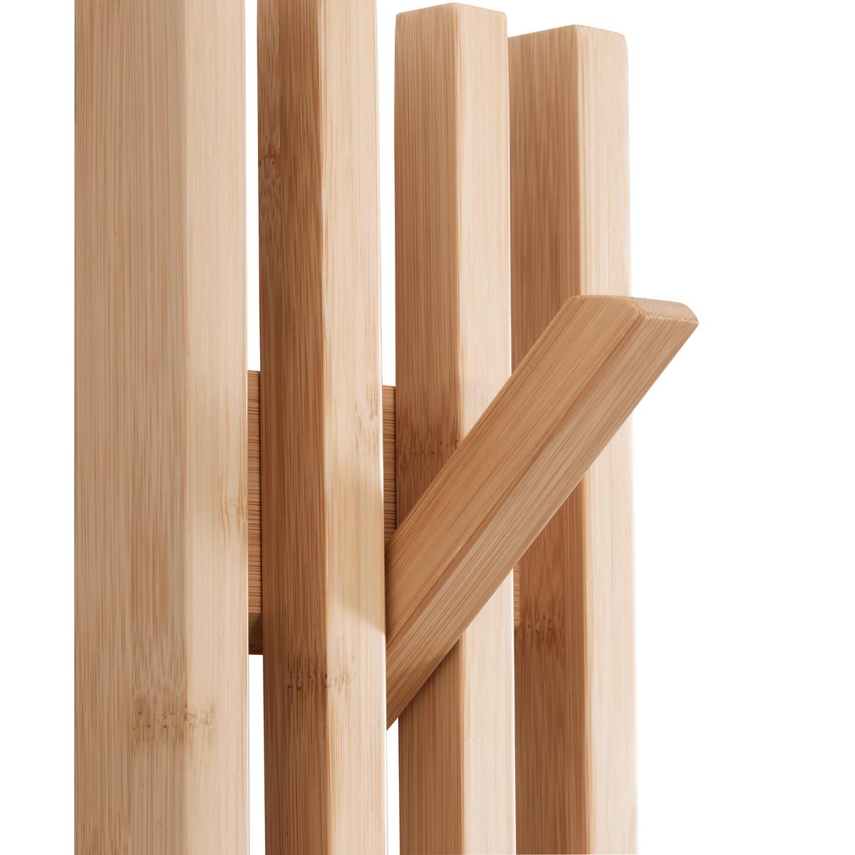 Nástenný vešiak BONNIE, bambus - prírodná farba, Modern, drevo (14/80/3,5cm) - Mömax