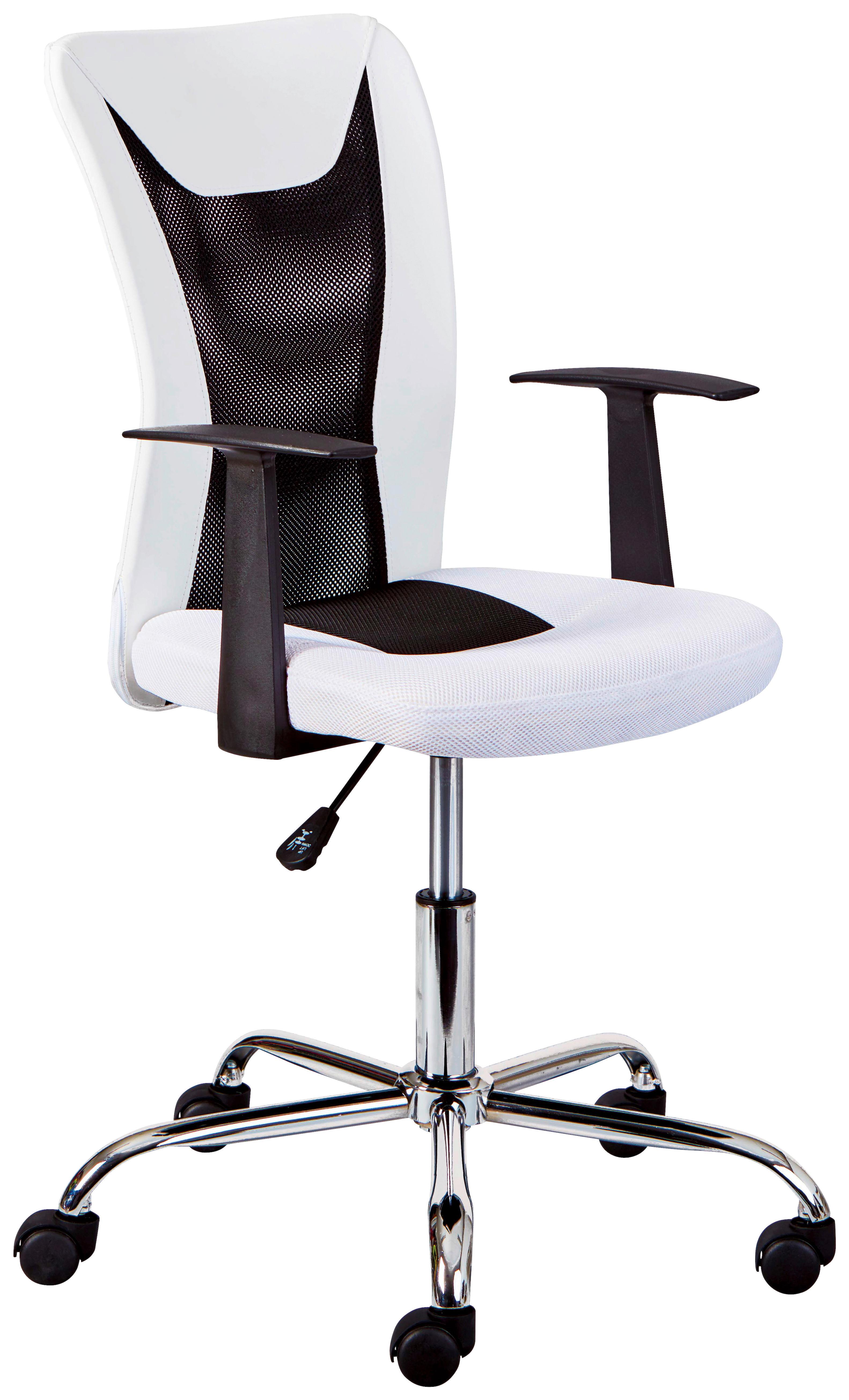 Forgószék Donny - krómszínű/fekete, Konventionell, műanyag/textil (55/85/55cm) - MID.YOU