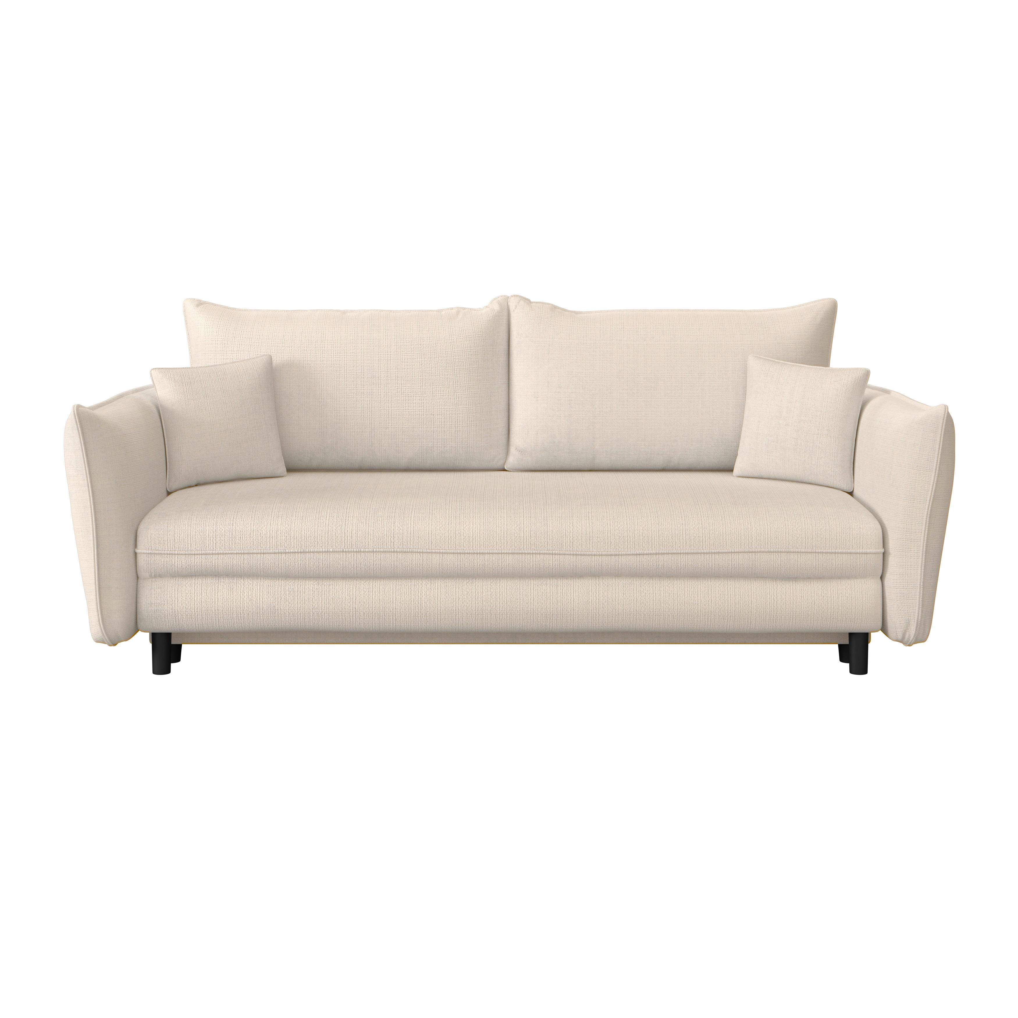 Schlafsofa Kairo Beige, Lf: ca. 190x150cm