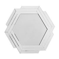 Wandspiegel Artemis 80x85 cm Metallrahmen Silberfarben - Silberfarben, Basics, Glas/Metall (80/85/1.6cm) - Kayoom