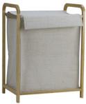 Kôš na prádlo NUXIO - přírodní barvy/béžová, Moderní, karton/dřevo (45/31/62cm) - Mömax
