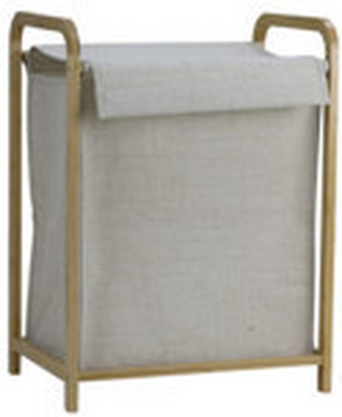 Kôš na prádlo NUXIO - přírodní barvy/béžová, Moderní, karton/dřevo (45/31/62cm) - Mömax