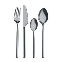 Príborová súprava Shine, 24-dielna - sivá, Lifestyle, kov - Mömax