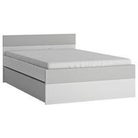 Postel FLEXI 120x200, farba bílá/šedá - bílá/černá, Moderní, kompozitní dřevo/plast (120/200cm) - Premium Living