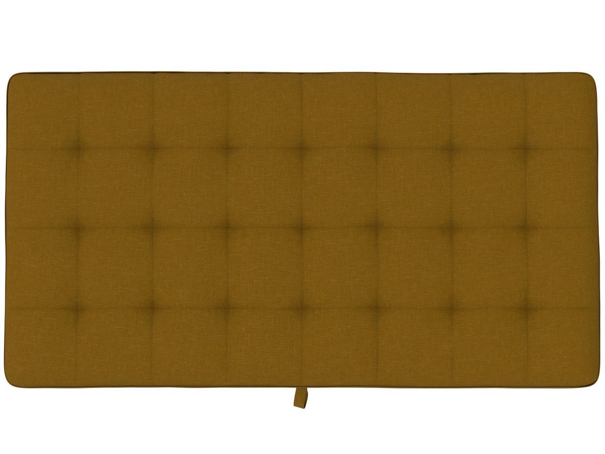 Hocker Palermo Currygelb, mit Stauraum - Currygelb/Schwarz, Basics, Textil (130/43/69cm) - Livetastic