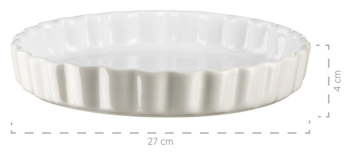 Tortenform Rund Keramik Kitchen Time Ø 27 Cm - Beige, Basics, Keramik (27cm) - Mäser
