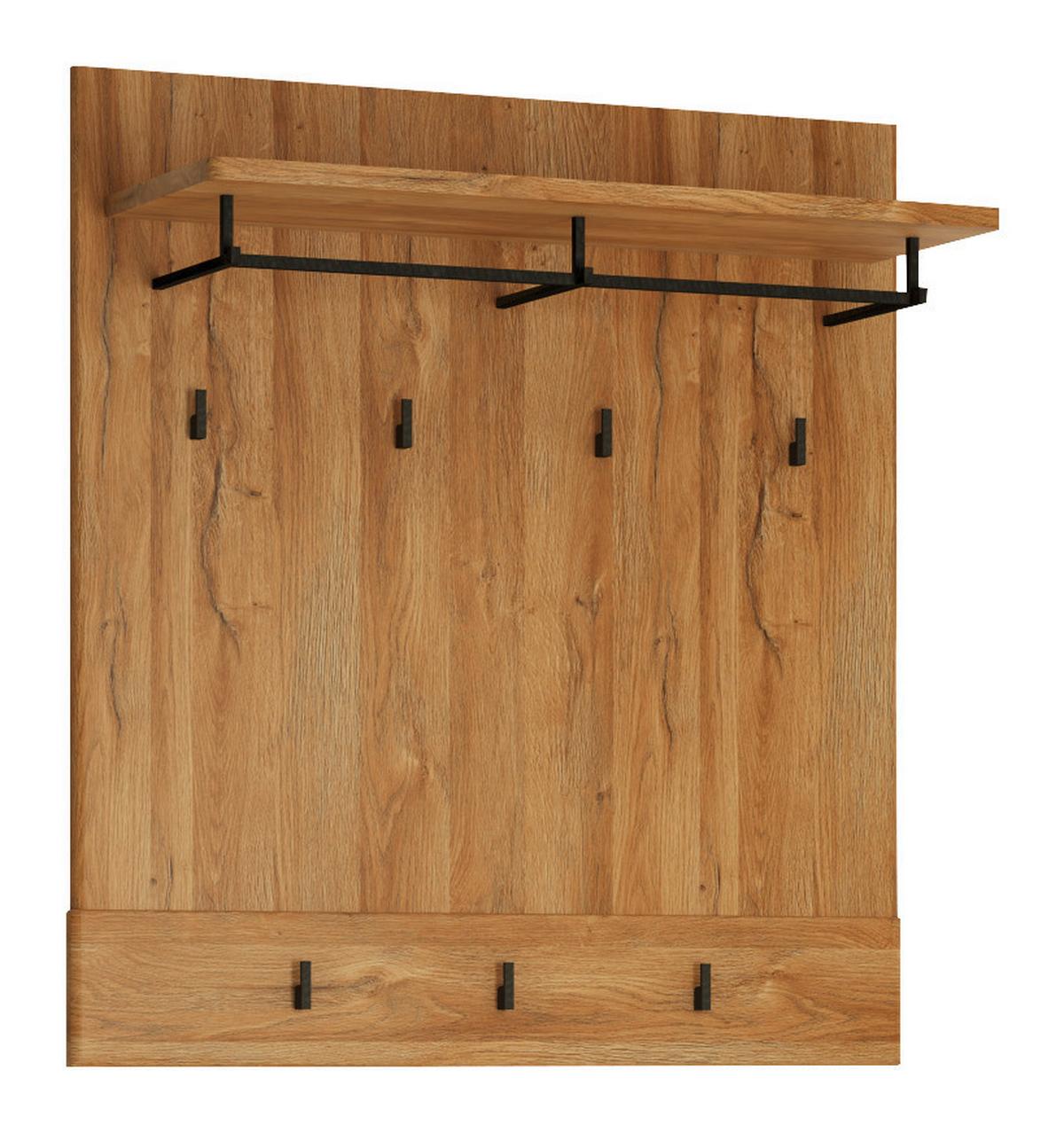 Garderobenpaneel Cortina Eiche Dekor B: 92,8 cm - Eichefarben, Trend, Holzwerkstoff (92,8/101/32,5cm)