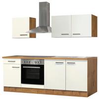 Küchenblock Avila Eichefarben/magnolie B: 210 Cm - Eichefarben/Magnolie, MODERN, Holzwerkstoff (210cm) - FlexWell