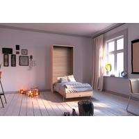 Schrankbett mit Lattenrost 90x200 Juist, Eiche Dekor - Eichefarben, KONVENTIONELL, Holz/Holzwerkstoff (90/200cm) - MID.YOU