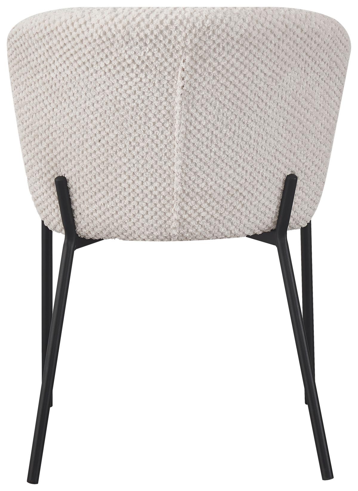 Židle EMILY béžová - černá/béžová, Lifestyle, kov/dřevo (55/79/59cm) - Mömax