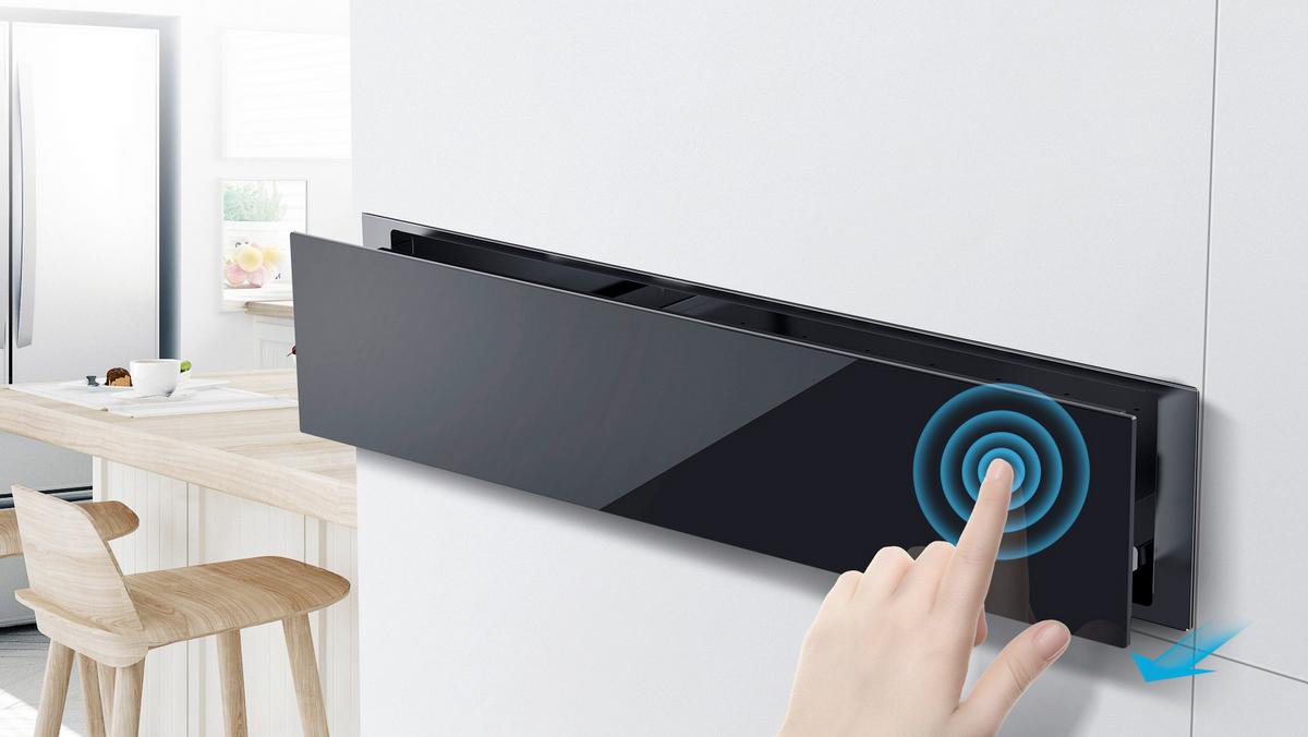 Wärmeschublade Mwmtcn14j-Bk - Schwarz, MODERN, Glas (59.5/14.1/54.1cm) - Midea