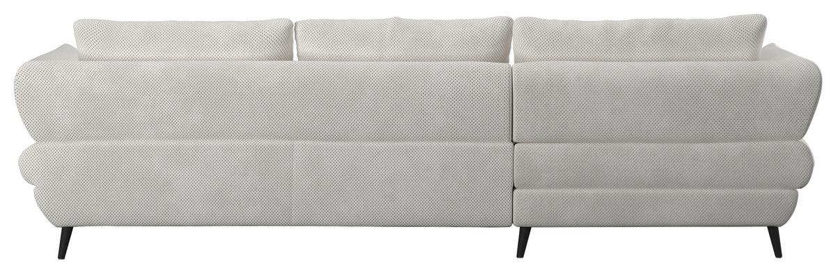 Ecksofa Balou, Creme S: 181x281 cm - Creme/Schwarz, Design, Textil (181/281cm) - Livetastic