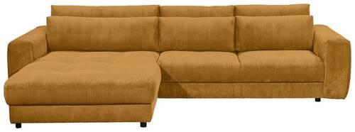 Ecksofa Barura 2s. Urc Gelb S: 194/333 cm - Gelb/Schwarz, KONVENTIONELL, Holzwerkstoff/Textil (194/333cm) - MID.YOU