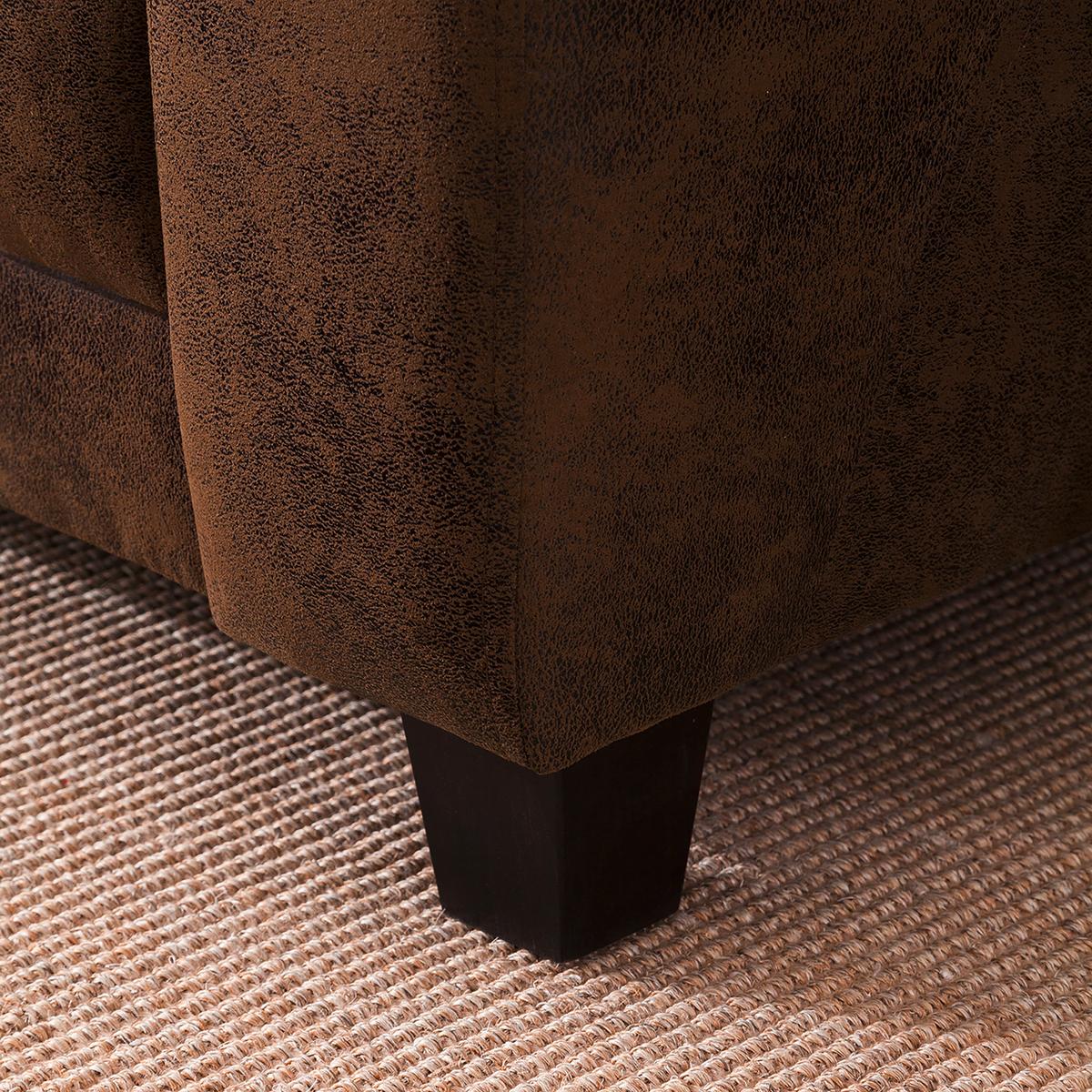 2-sitzer-sofa Antis Braun B: 152 Cm - Dunkelbraun/Braun, Design, Textil (152/80/89cm) - Livetastic