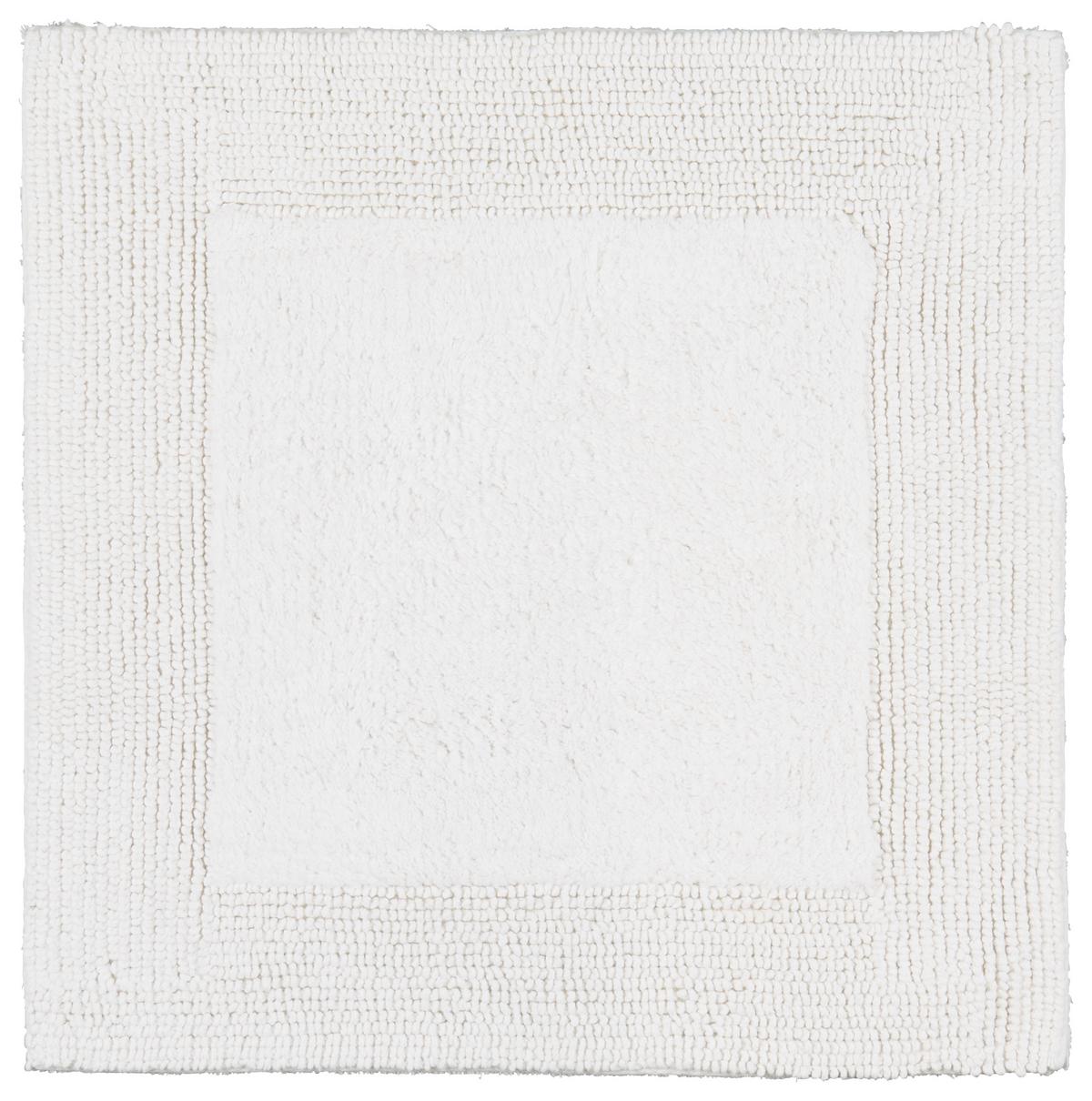 KOUPELNOVÁ PŘEDLOŽKA Karen, 50/50cm, bílá - bílá, Konvenční, textil (50/50cm) - Premium Living