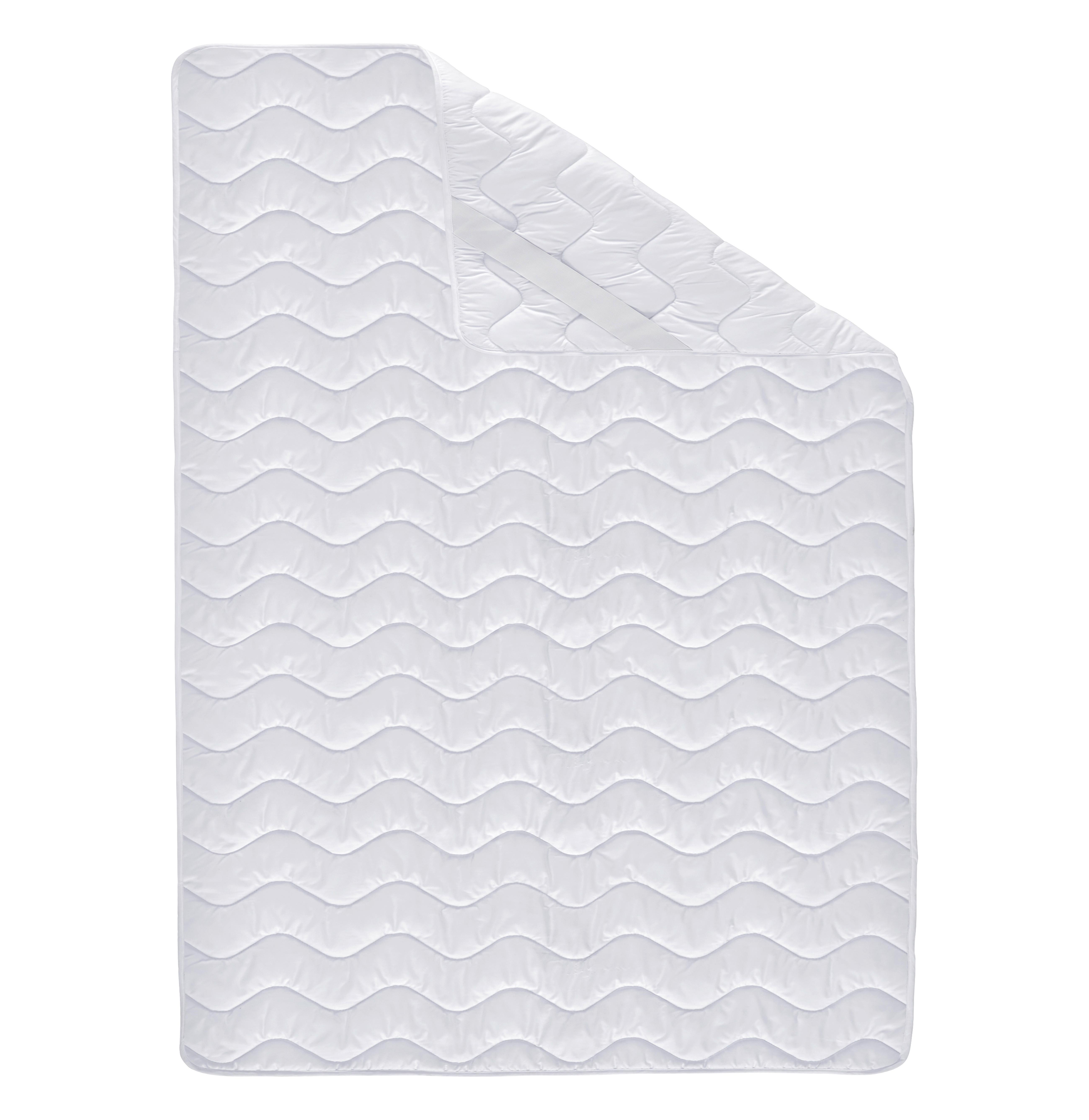 CHRÁNIČ MATRACA John, 180/200cm, biela - biela, textil (180/200cm) - Nadana
