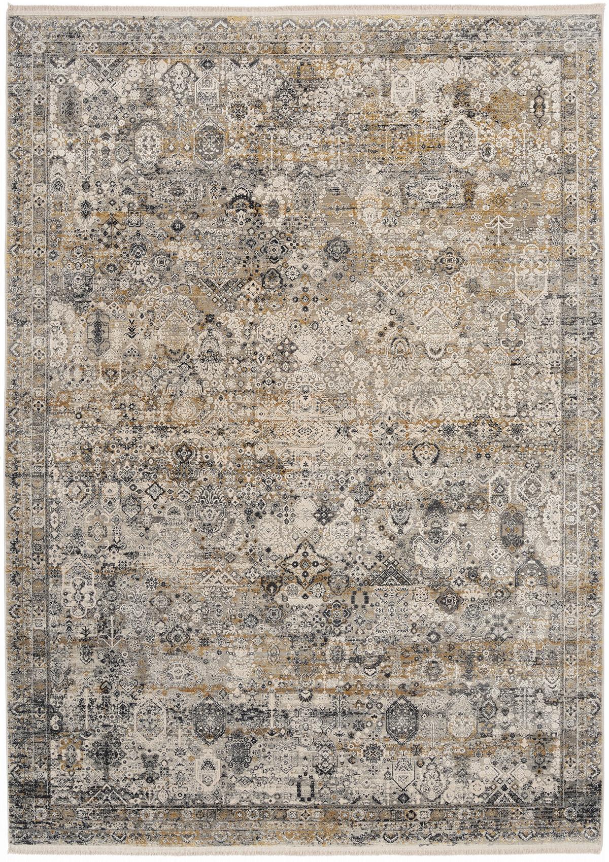 Webteppich Grau/goldfarben Toulon 120x180 Cm - Goldfarben/Grau, LIFESTYLE, Textil (120 /180cm) - Dieter Knoll