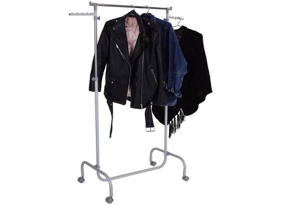 Kleiderwagen Frank - Chromfarben/Alufarben, Basics, Kunststoff/Metall (75/103-165/42cm) Kleiderwagen Frank - Chromfarben/Alufarben, Basics, Kunststoff/Metall (75/103-165/42cm)