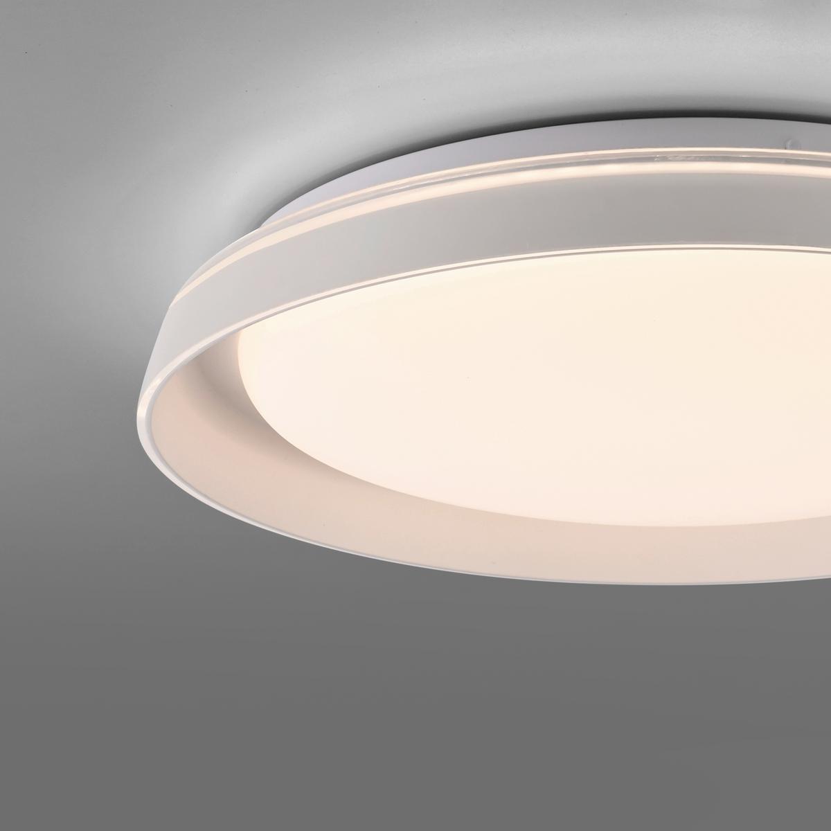 Led-deckenleuchte 14368-16 Sati - Weiß, MODERN, Kunststoff/Metall (43/43/8,5cm)