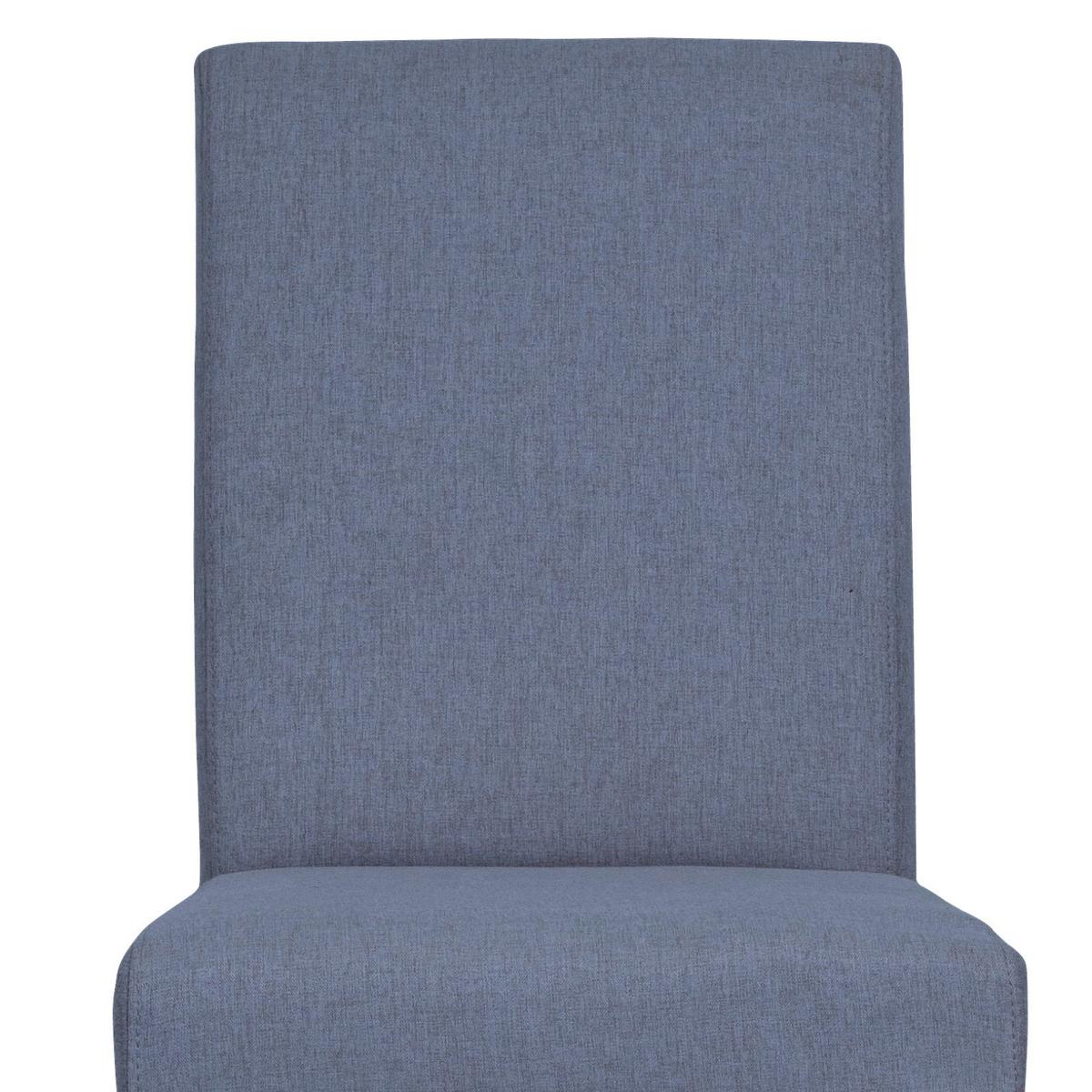 ČTYŘNOHÁ ŽIDLE TAMPA - modrá/přírodní barvy, Konvenční, dřevo/textil (54/89/45cm)