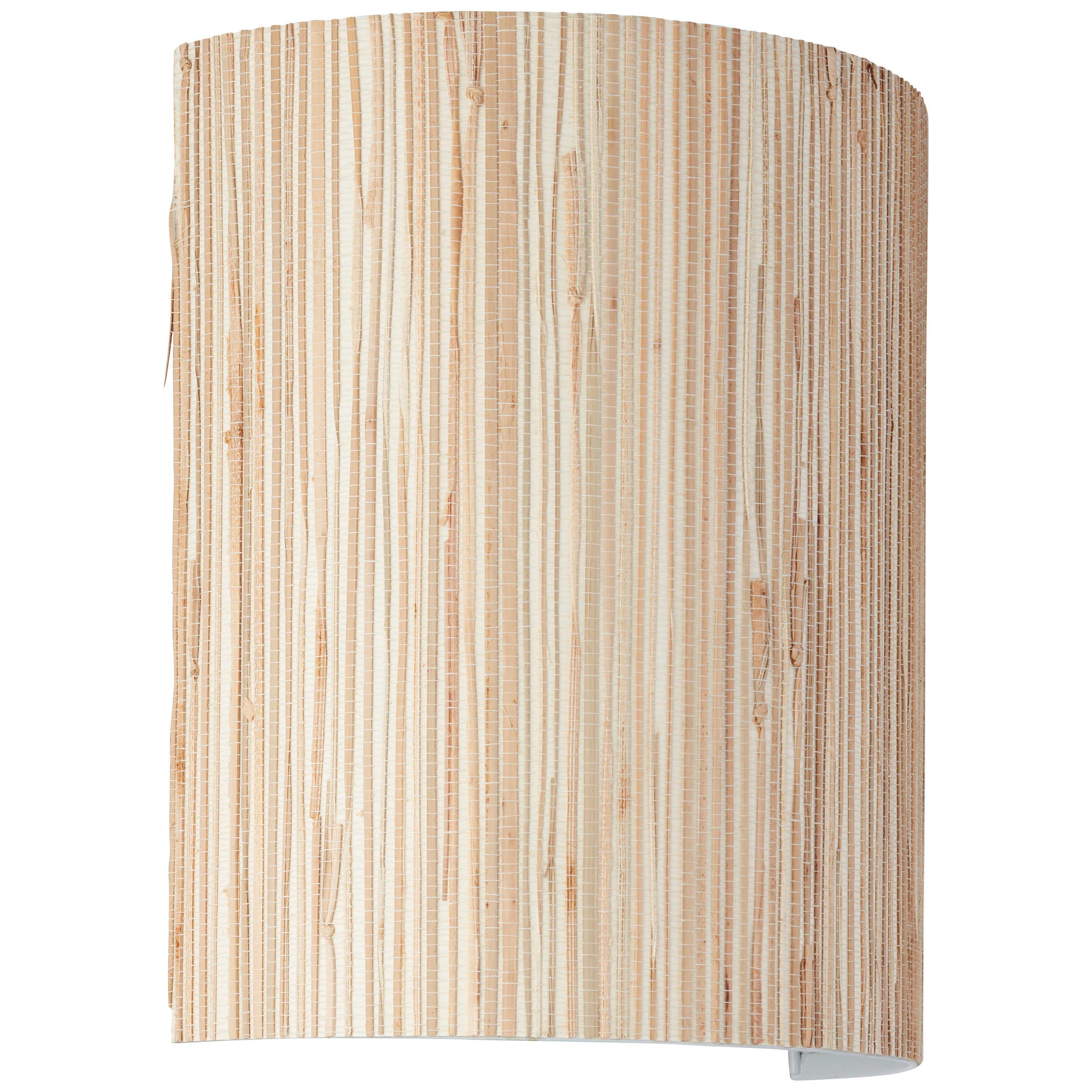 Wandleuchte 99427/09 Wimea - Naturfarben, Natur, Naturmaterialien/Metall (23/26cm) - Brilliant