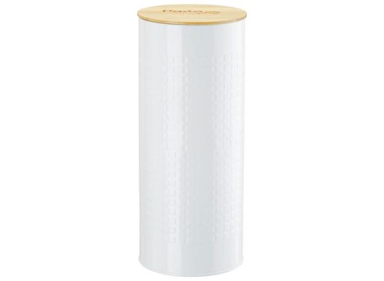 Dóza Na Potraviny Stella - bílá/přírodní barvy, Romantický / Rustikální, kov/dřevo (11/27cm) - Zandiara Dóza Na Potraviny Stella - bílá/přírodní barvy, Romantický / Rustikální, kov/dřevo (11/27cm) - Zandiara