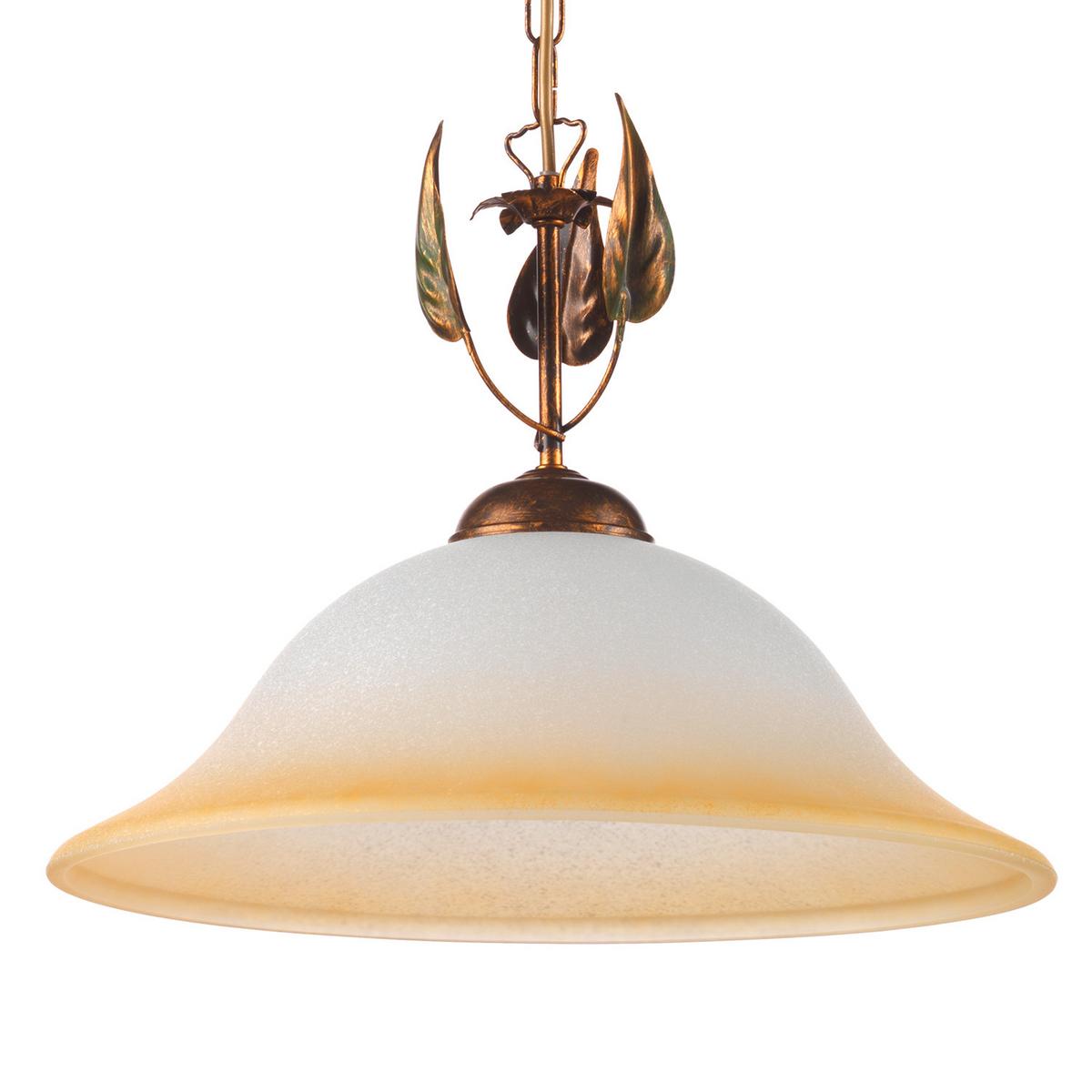 Hängeleuchte Klar Bronzefarben L: 40 cm - Klar/Bronzefarben, KONVENTIONELL, Glas/Metall (40/40/90cm)