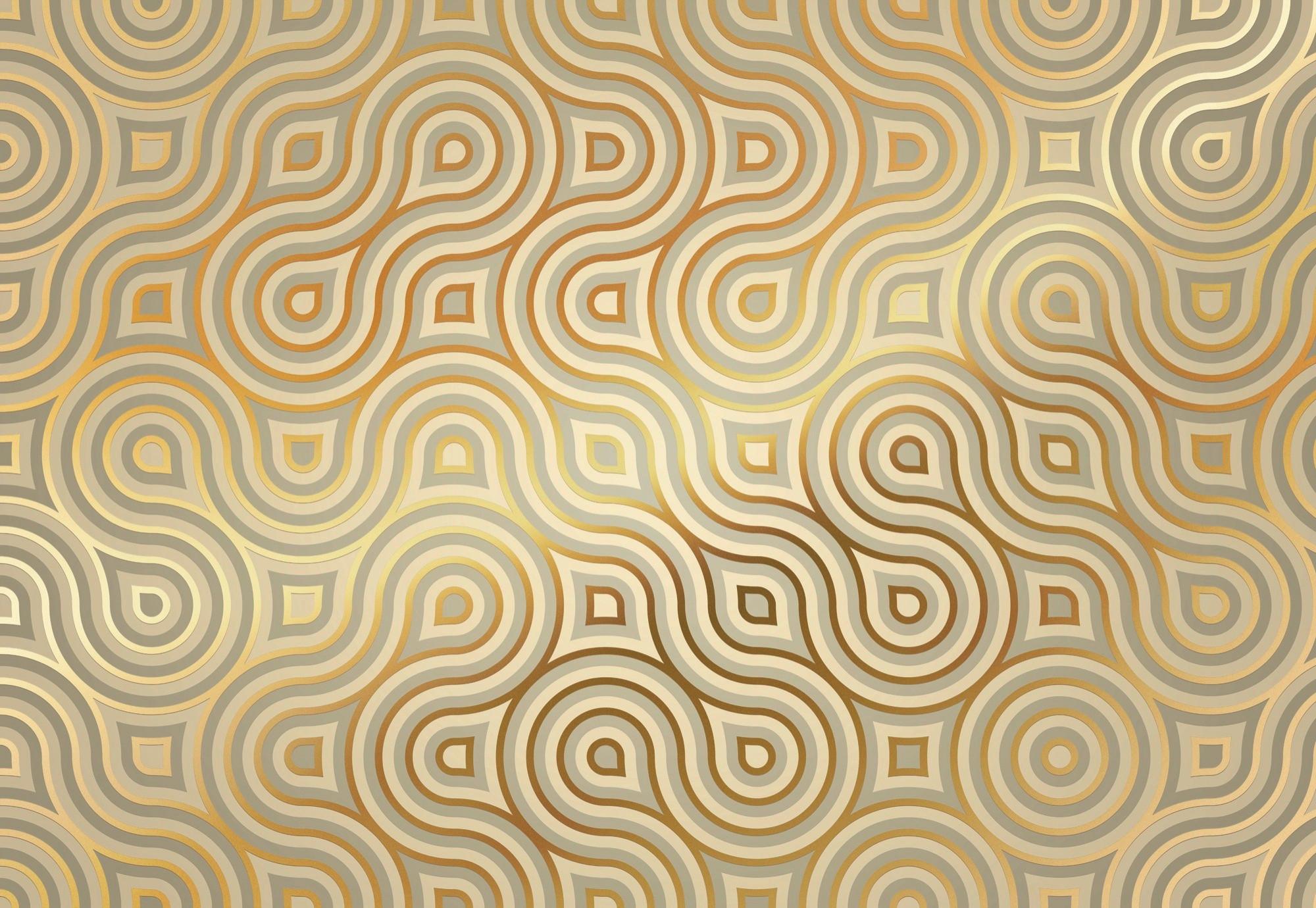 Fototapete 8-940 - Goldfarben/Grau, KONVENTIONELL, Papier (368/254cm)