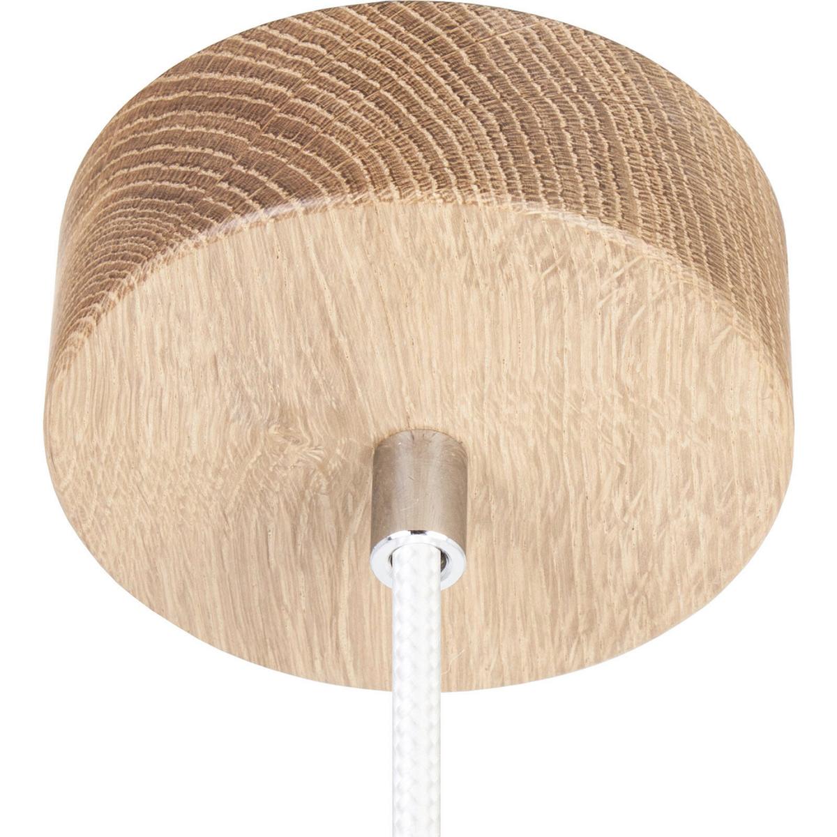 Hängeleuchte 8510145 Vegas - Eichefarben/Weiß, Natur, Holz (10/90-140cm)