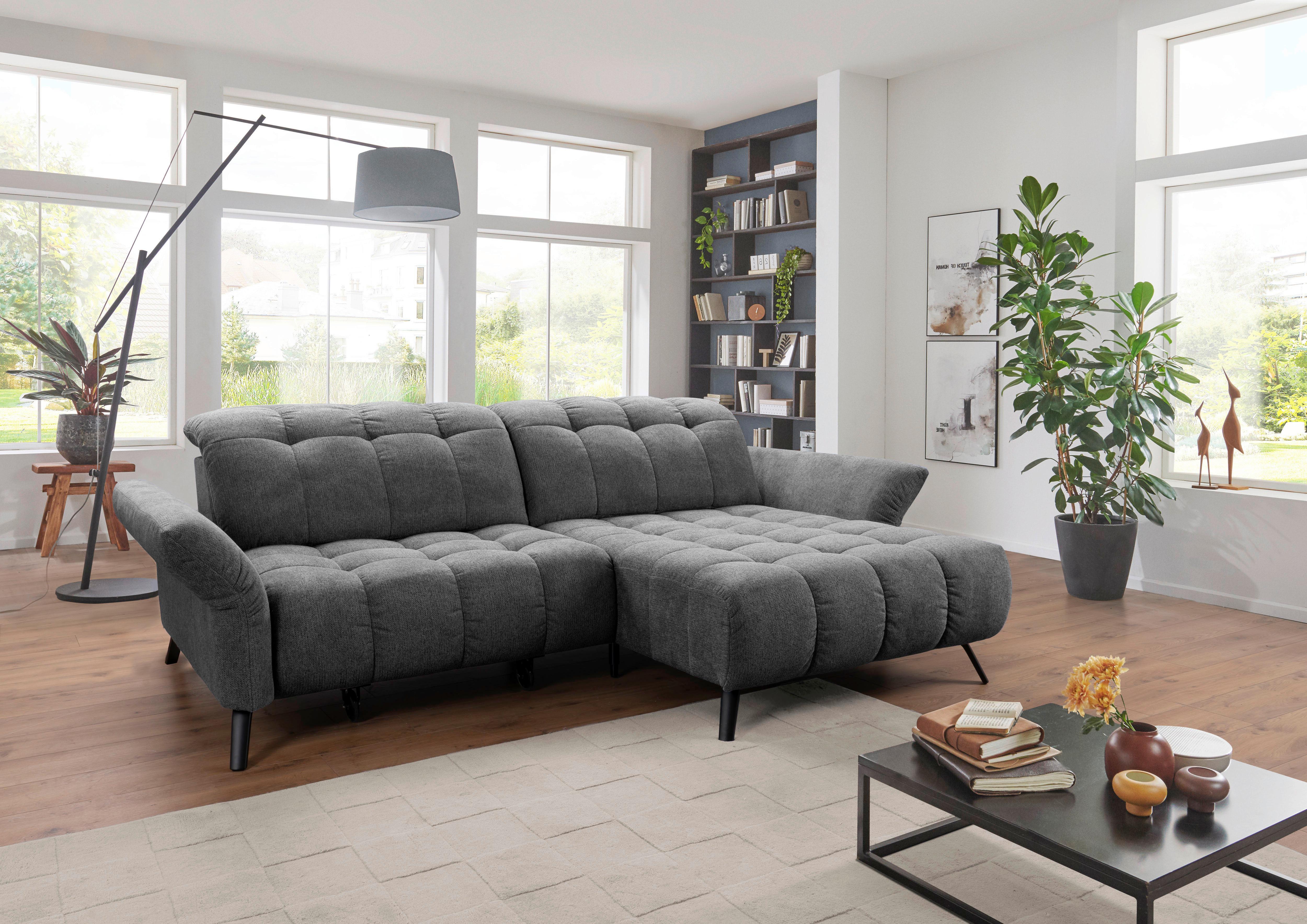 Ecksofa Coast Grau B: 244-270 Cm