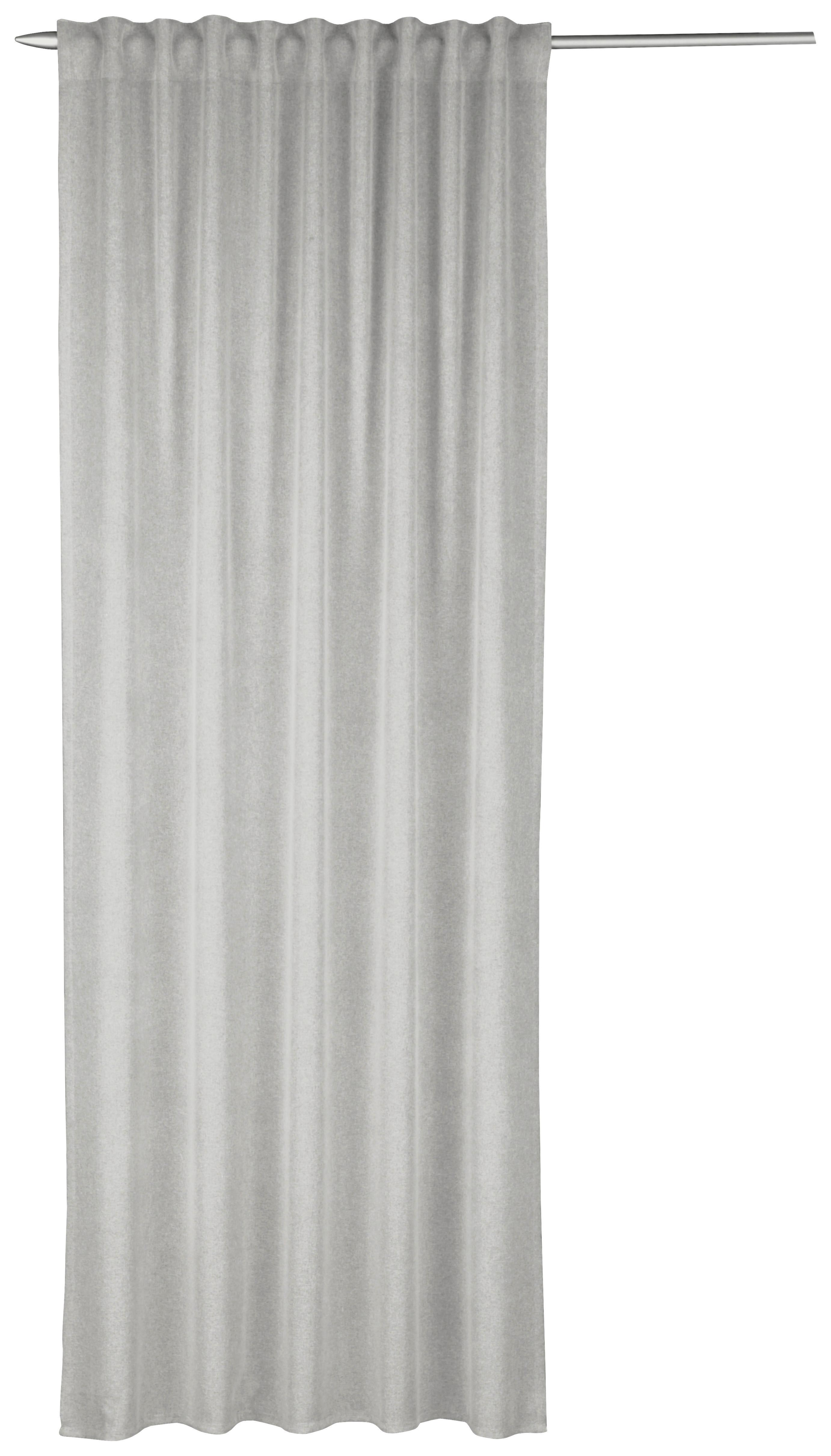 Vorhang mit Band Marlen 135x245 cm Grau - Grau, MODERN, Textil (135/245cm) - Luca Bessoni