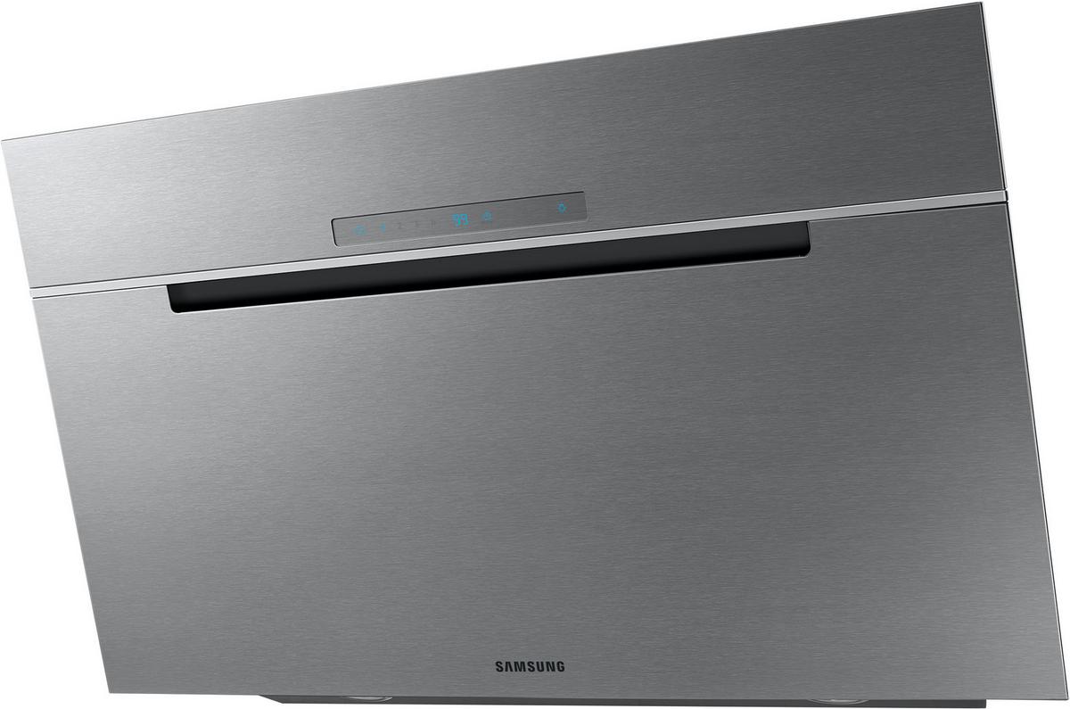 Kopffreihaube Nk36 Edelstahlfarben B: 104 Cm, Led - Edelstahlfarben, Basics, Metall (104-144/89,8/13,7cm) - Samsung