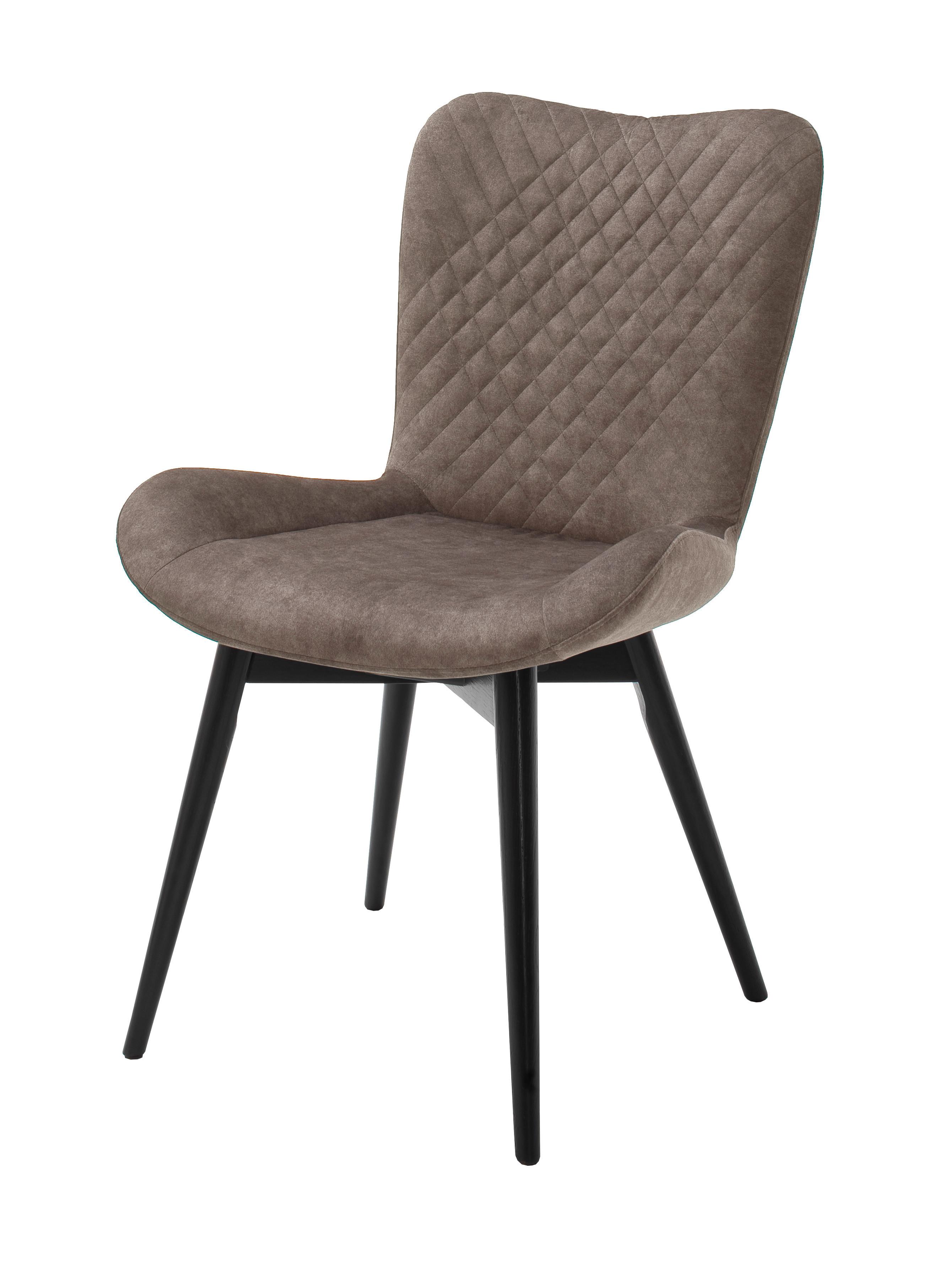 Stuhl Sarander Cappuccino - Schwarz/Cappuccino, Basics, Holz/Textil (58/88/67cm) - MID.YOU