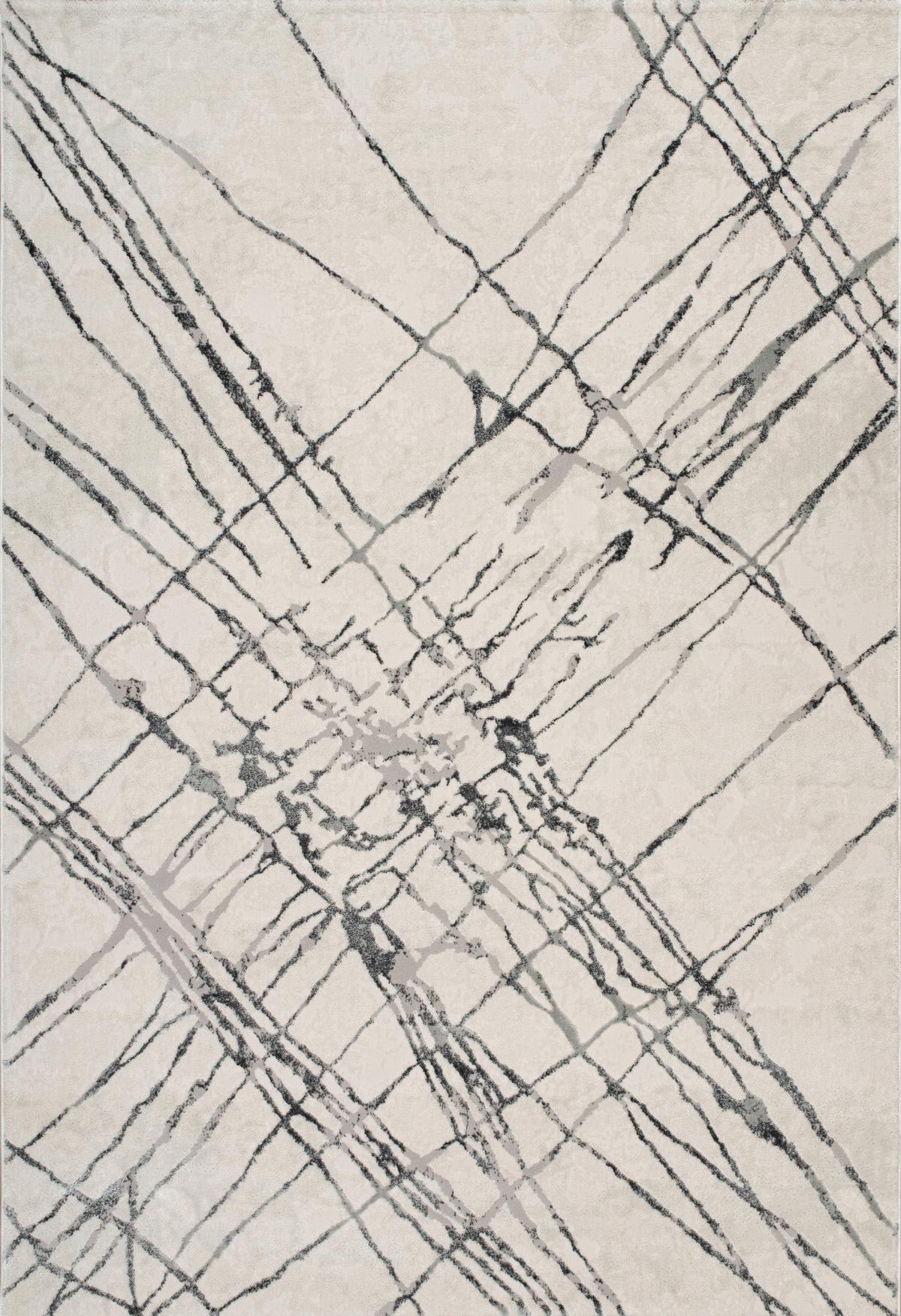 Webteppich Runi - Grau, MODERN, Textil (120/170cm) - Luca Bessoni