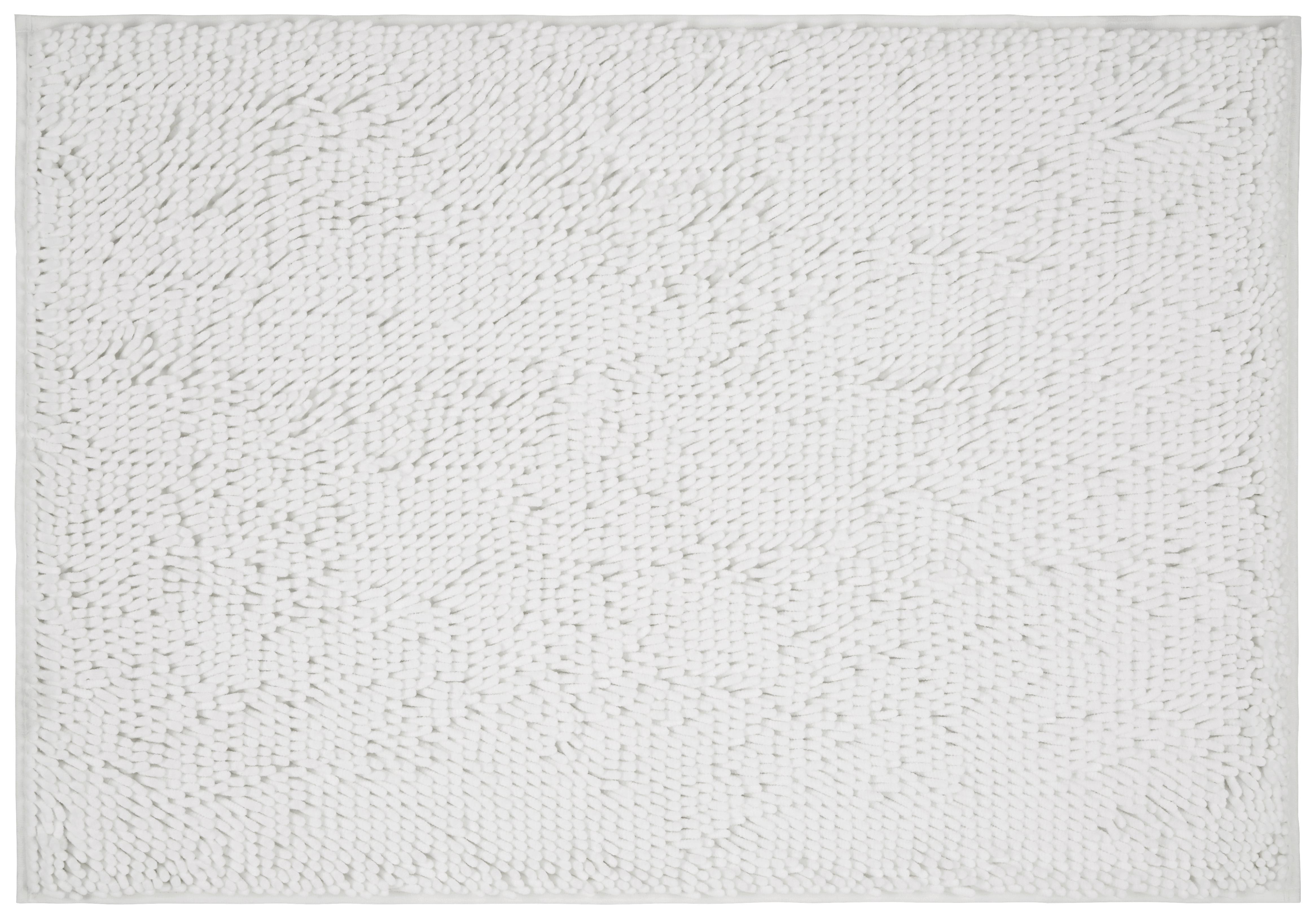 Fürdőszobaszőnyeg Liliane - Fehér, konvencionális, Textil (60/90cm) - Ombra