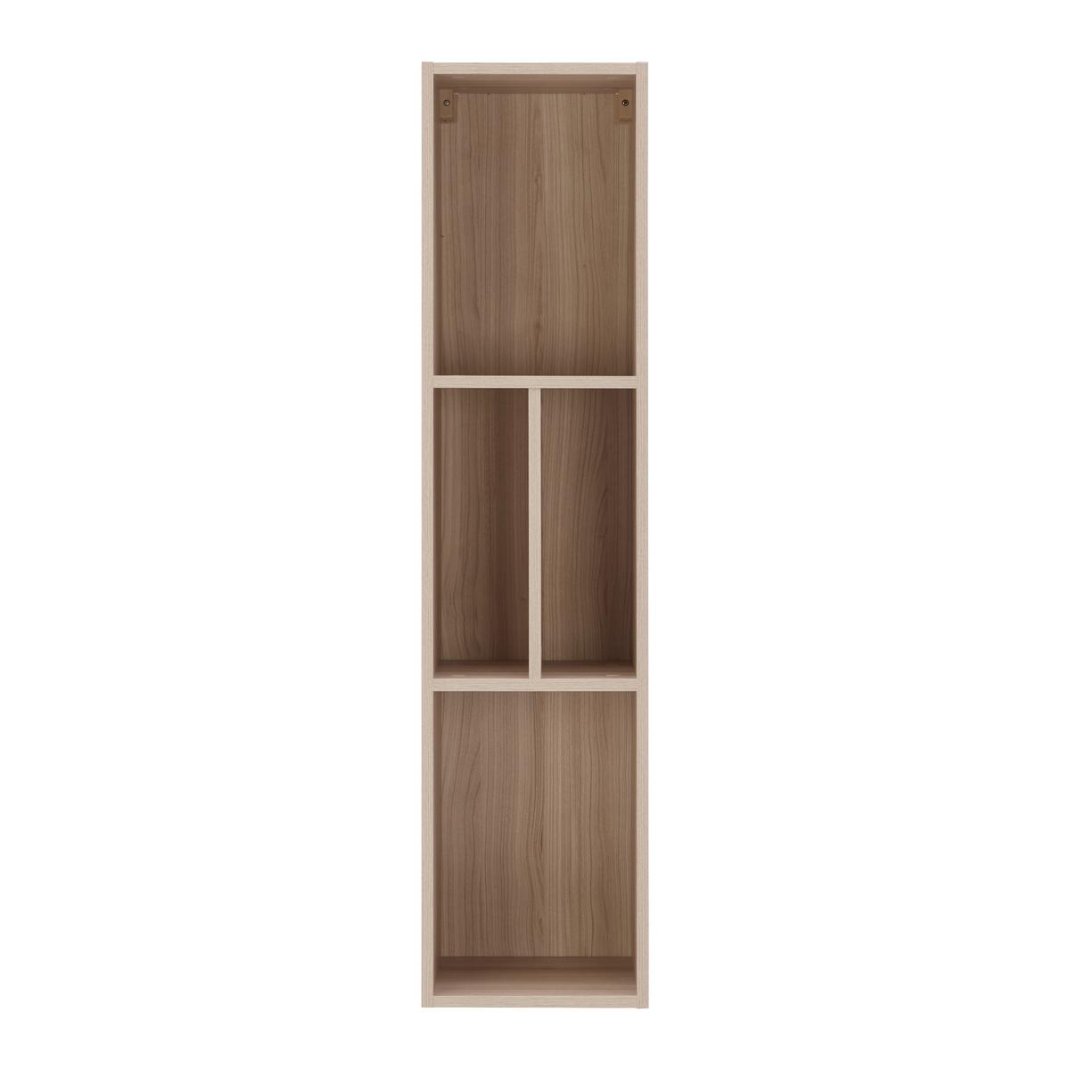 Nástenný regál SIENA dekor dub Riva - barvy dubu, Moderní, kompozitní dřevo/sklo (30/125/30cm) - Premium Living
