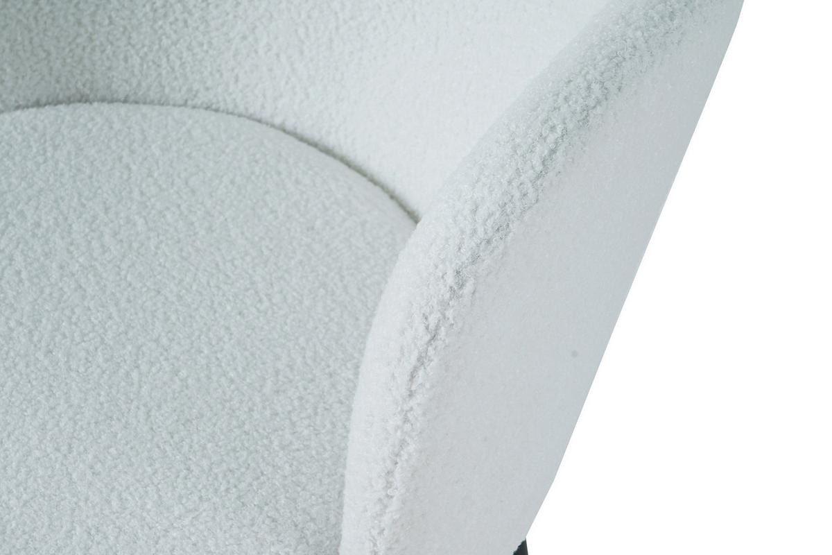 Stuhl-Set Weiß B: 54,5 cm - Schwarz/Weiß, MODERN, Textil/Metall (54,5/76/59cm) - Livetastic