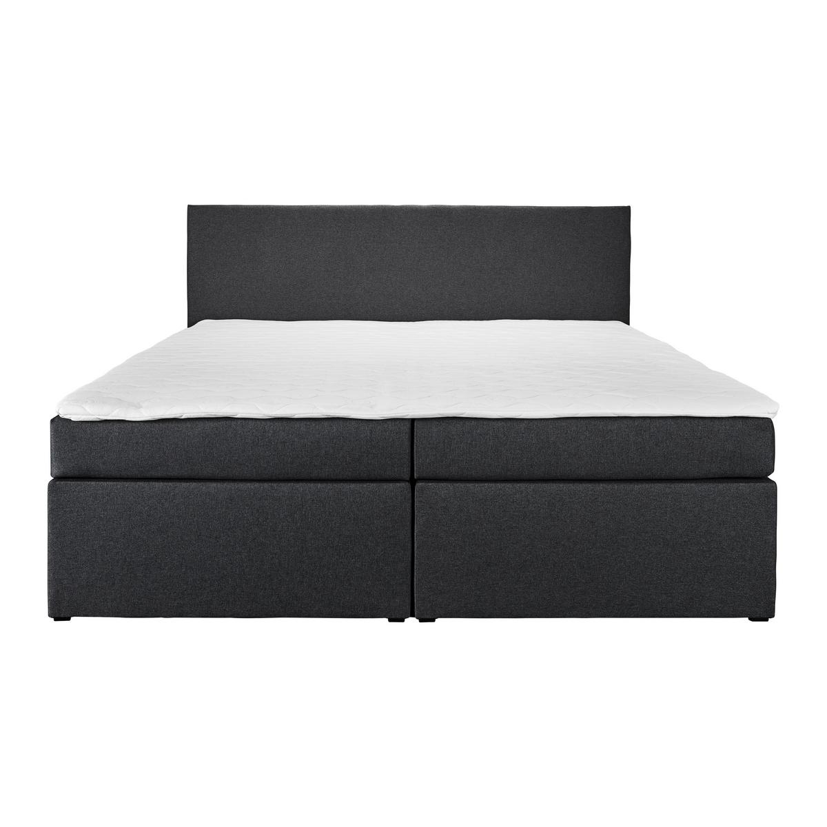 Americká postel LUCY 2, 180x200, tmavě šedá - černá/tmavě šedá, Moderní, dřevo/kompozitní dřevo (180/200cm) - Bessagi Home