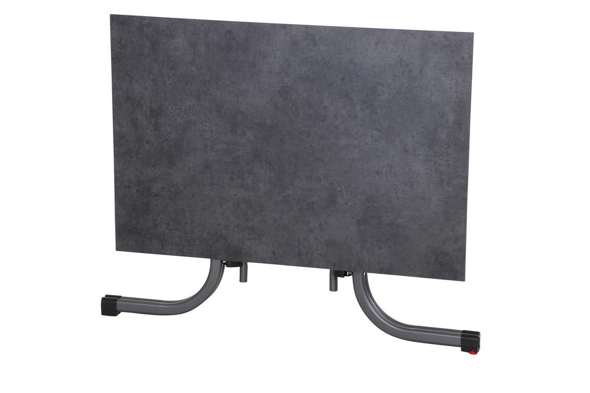 Gartentisch Klappbar Metall/Holzwerkstoff L 120 cm - Anthrazit, KONVENTIONELL, Holzwerkstoff/Kunststoff (120/80/71cm) - Siena Garden