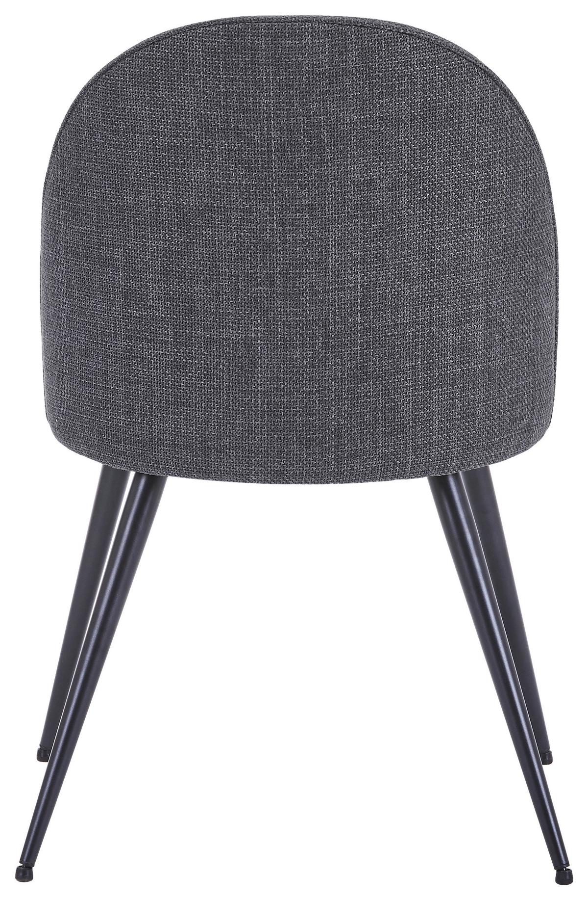 STOLIČKA LOTTE - čierna/sivá, Lifestyle, kov/textil (49.5/83.5/53.5cm) - Mömax