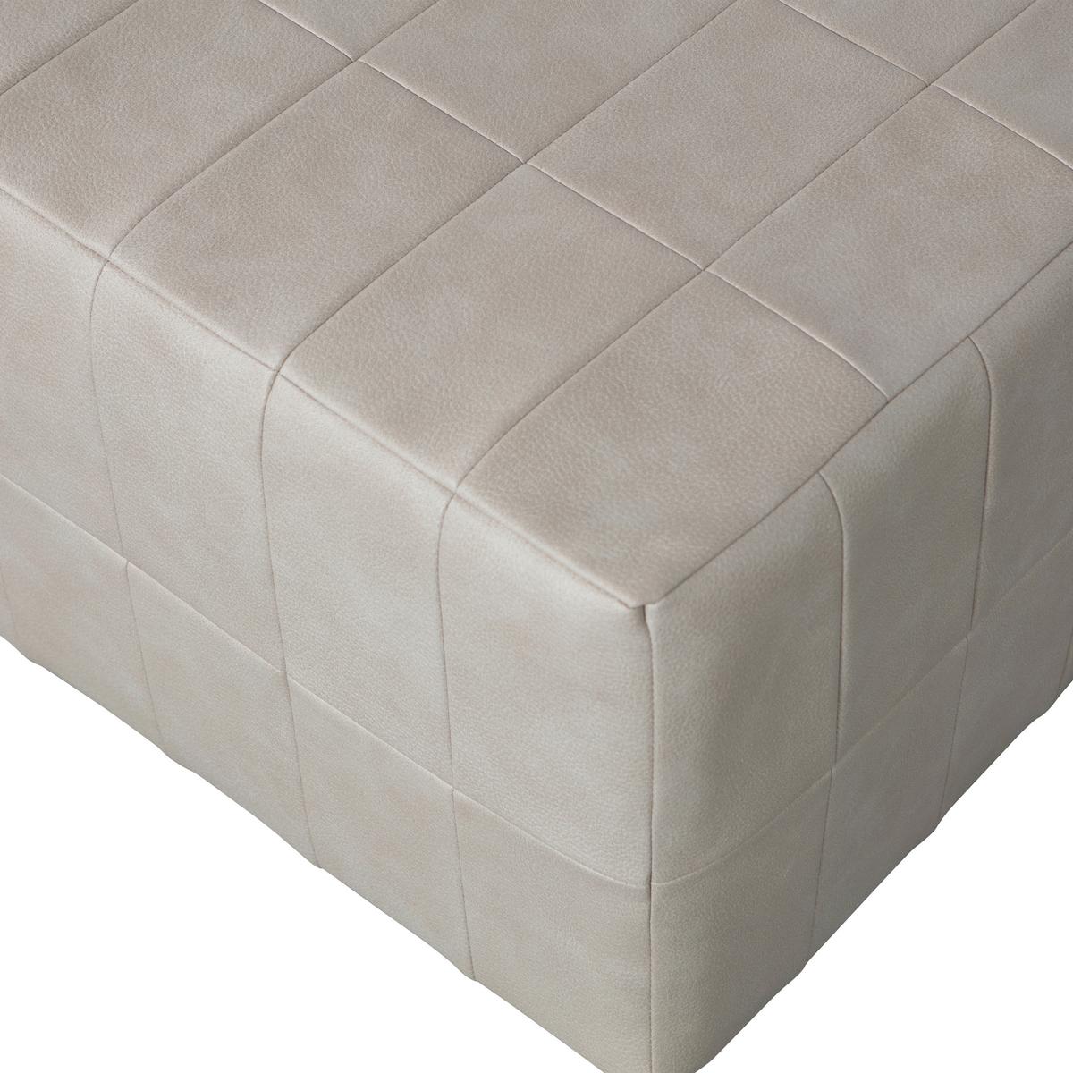 Hocker Patchwork Naturfarben B: 60cm - Naturfarben, Design, Textil (60/36/60cm) - Livetastic