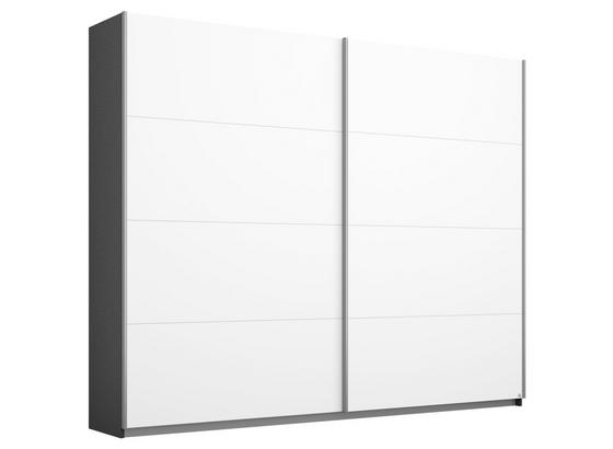 Schwebetürenschrank 226cm Belluno, Weiß/ Grau Dekor - Dunkelgrau/Weiß, MODERN, Holzwerkstoff (226/210cm) Schwebetürenschrank 226cm Belluno, Weiß/ Grau Dekor - Dunkelgrau/Weiß, MODERN, Holzwerkstoff (226/210cm)
